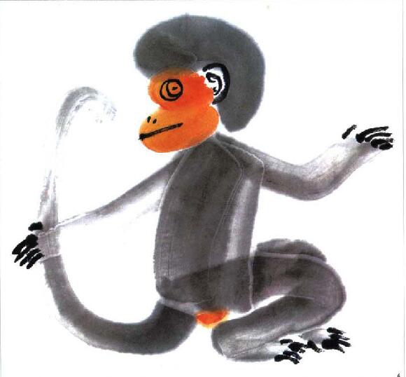 儿童国画：小猴的画法