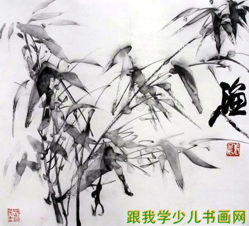 图2中国画写意竹子图片