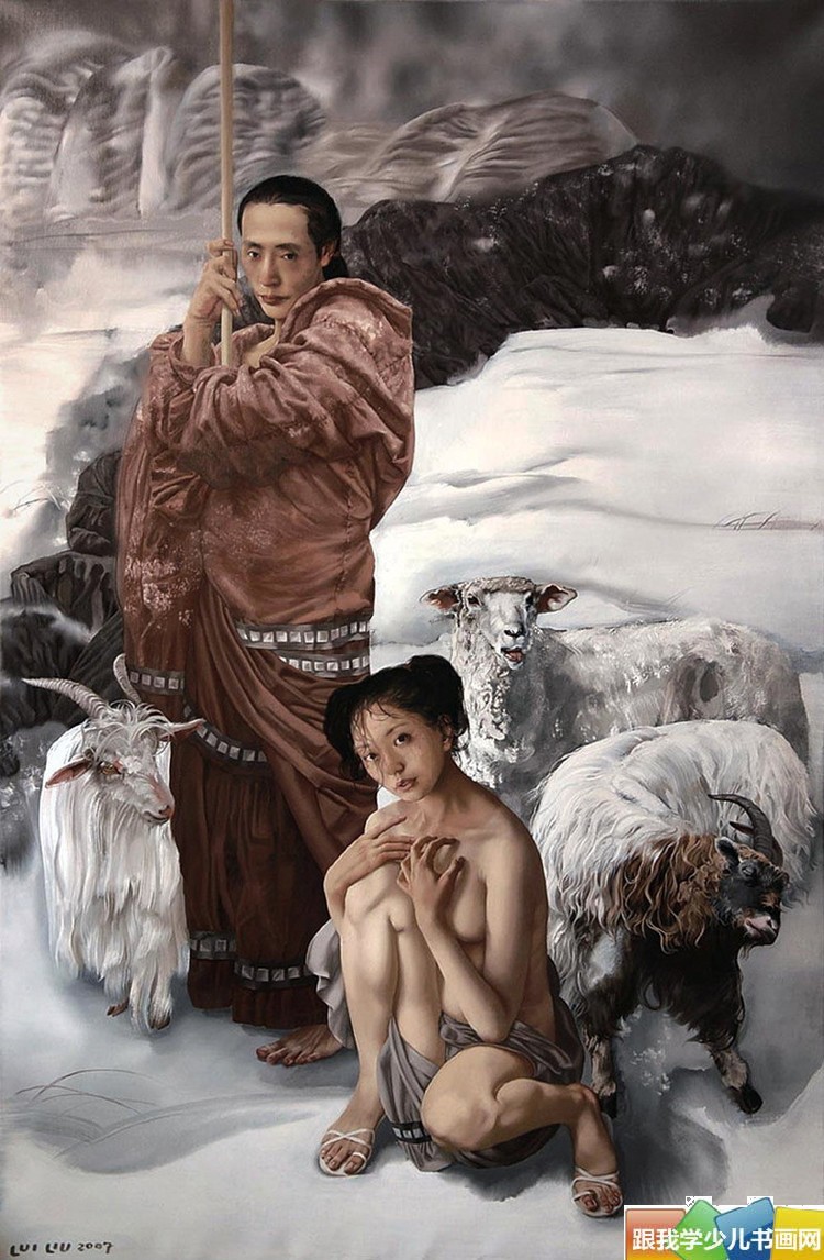 中国人物油画大图6画家刘溢油画作品750*1146