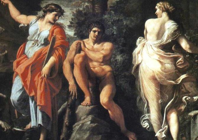 西方油画神话：赫拉克勒斯的选择 安尼巴莱 卡拉齐