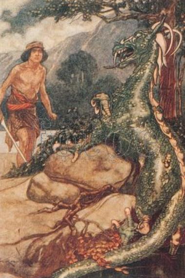 西方油画神话：夺取金羊毛的船、伊阿宋与昏睡的毒龙