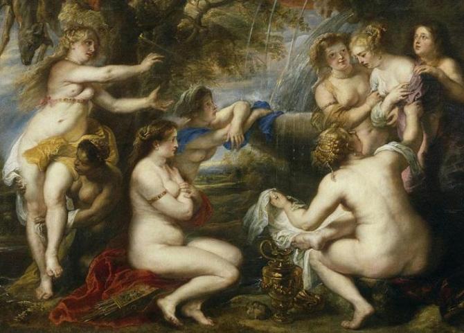 西方油画神话：狄安娜与凯利斯特/鲁本斯