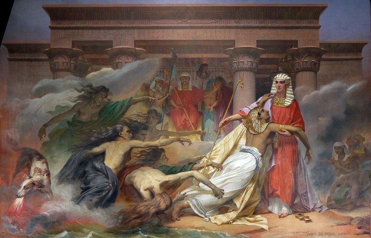 《约瑟拯救埃及》，作者Abel de Pujol 。“卢浮宫的名画”之一