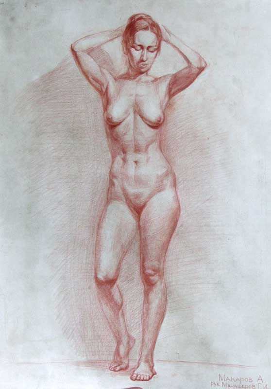列宾美院精品人体素描范画作品18张[图]/女人体素描07.jpg