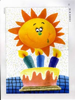 儿童油画棒水粉图片
