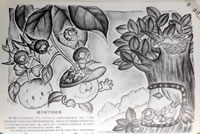儿童创意素描教师范画